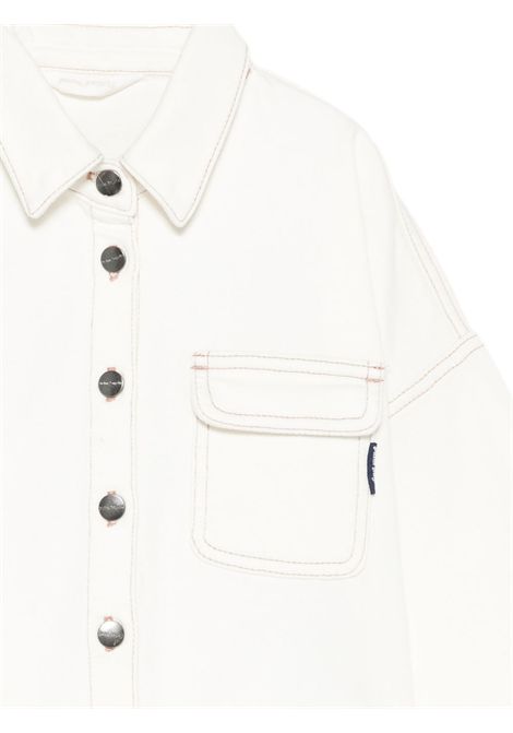 Giubbino di jeans con stampa PALM ANGELS | PGGE007S26FAB001002